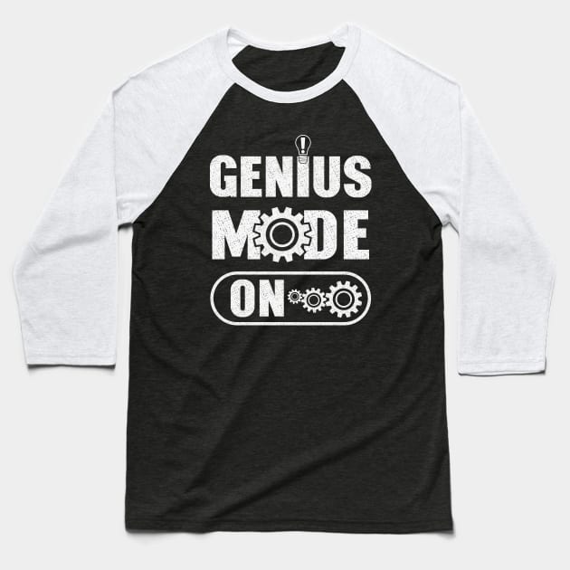 Genius Mode On Baseball T-Shirt by FunawayHit